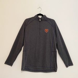 Tommy Bahama Chicago Bears Half-Zip Size M…
